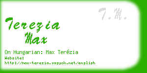 terezia max business card